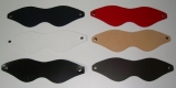 Augenmasken Entspannungsmasken Ledermasken mit neuen Zuschnitt und Design in 6 Farben schmale Form