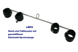 Premium Edelstahl Spreizstange mit Lederfesseln – Hand- & Fußfessel-Set von LWPH