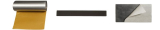 Walzblei Blei-Streifen 29,0 x 3,0 cm x 1,0 mm beschichtet und mit Schutzfolie selbstklebend ca. 100 Gramm