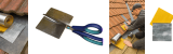 Walzblei Blei-Streifen 23,5 x 2,7 cm x 1,0 mm beschichtet und mit Schutzfolie selbstklebend ca. 70 Gramm