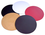 Runde Designer-Lederteile Hochwertige Leder-Conchos in 5 Farben Ø 9 cm, 16 cm & 20 cm Vielseitige Bastelteile aus Premiumleder