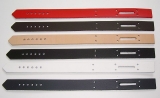 Schließriemen Lederriemen 35,0 x 2,5 cm gelocht mit Langloch in vielen Farben Leder- Bau- und Bastelteile von Lwph