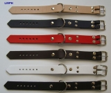 1 Paar Handfesseln mit D-Ringen in verschiedenen Farben Echt Leder 2,5 x 25,0 cm, klein, fein, passend, einfach schnell und praktisch