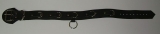 BDSM Taillengurt Lederriemen mit 6 D-Ringen, Klemmschutz 4,0 cm breit und zusätzlichen O-Ring