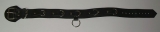 BDSM Taillengurt Lederriemen mit 6 D-Ringen, Klemmschutz 4,0 cm breit und zusätzlichen O-Ring
