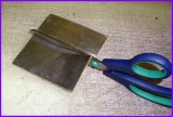 Walzblei, Bleifolie 15 cm x 15 cm x 1,0 + 0,5 mm stark Bleiplatten einseitig selbstklebend mit Schutzfolie