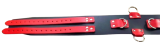 in edler Schwarz-Rot-Kombination 80,0 cm lang