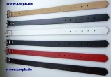 Lederriemen Fixierungsriemen Schnallenriemen 2,5 cm x 80,0 cm in 6 Farben von Lwph