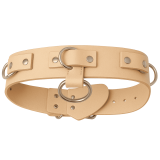 BDSM Taillengurt Leder 4,0 cm x 130,0 cm mit 6 D-Ringen & O-Ring handgefertigt mit Klemmschutz von LWPH Made in Germany
