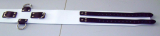Die weiß-schwarzen 80,0 cm extra breiten 10,0 cm mit 5 D-Ringen 6-O-Ringen BDSM-Taillengurte die echten Lederriemen