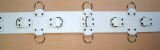 Die weiß-weissen 100,0 cm extra breiten 10,0 cm mit 5 D-Ringen 6-O-Ringen BDSM-Taillengurte die echten Lederriemen