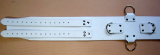 Die weiß-weissen 130,0 cm extra breiten 10,0 cm mit 5 D-Ringen 6-O-Ringen BDSM-Taillengurte die echten Lederriemen