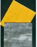 Walzblei, Bleifolie 11 cm x 11 cm groß 1,0 mm stark Bleiplatten einseitig selbstklebend mit Schutzfolie